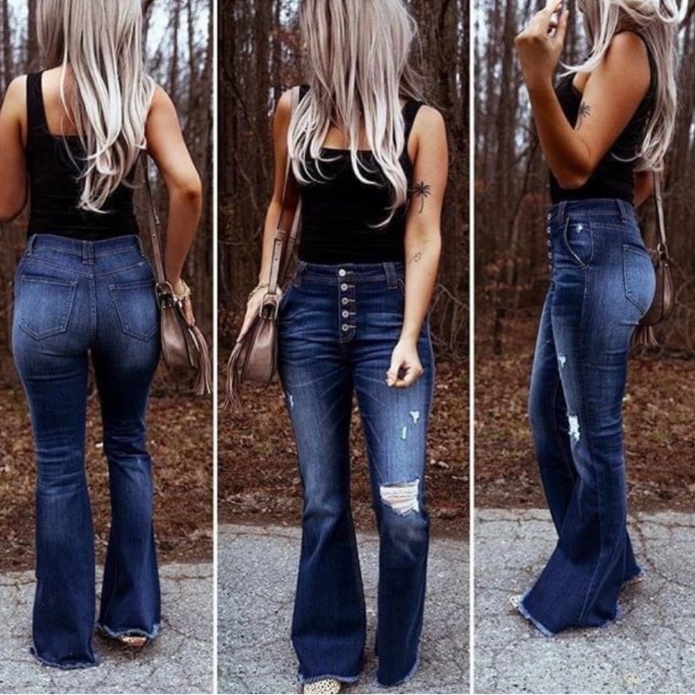 Kancan Button fly Jeans